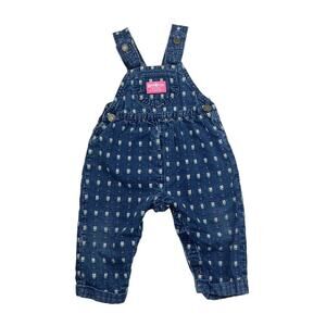 Vintage OshKosh Embroidered Floral Denim Overalls